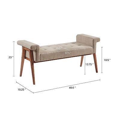 INK+IVY Mason Tufted Upholstered Accent Bench