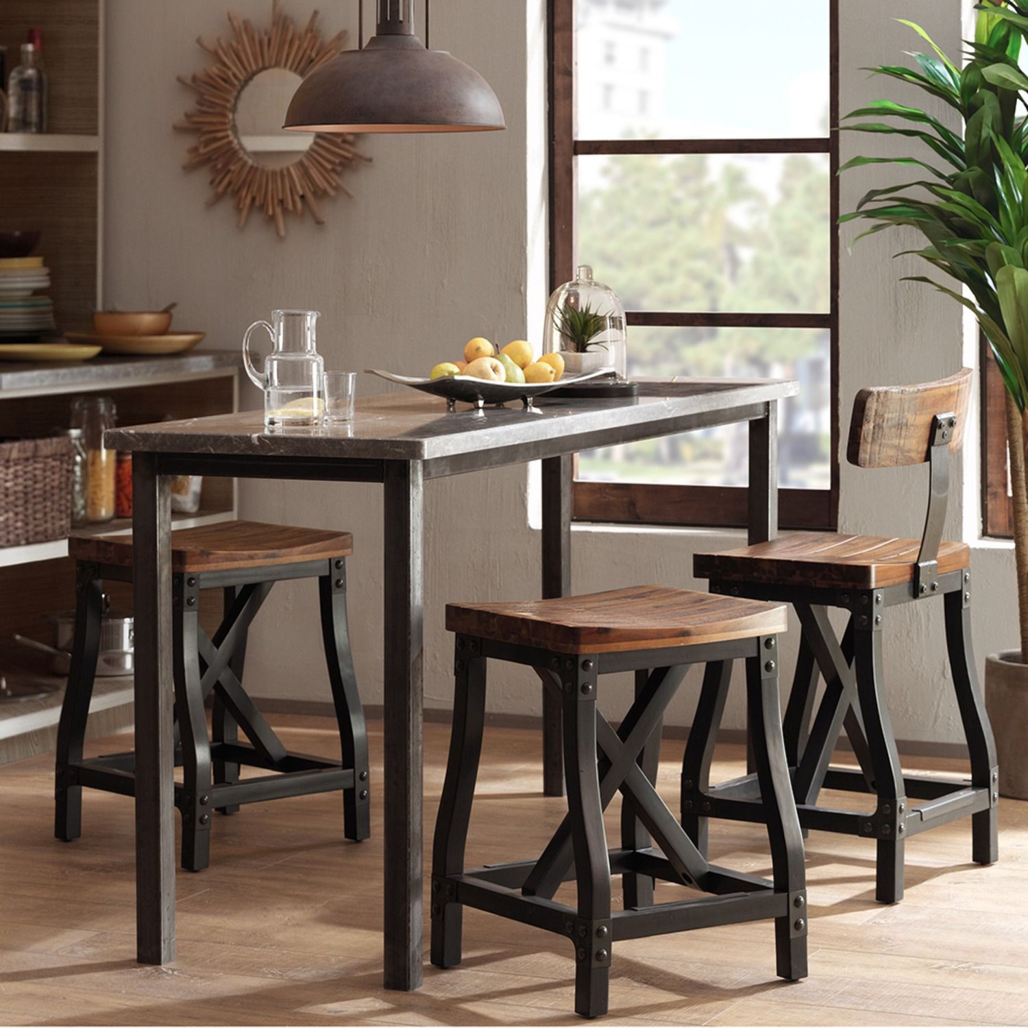 INK+IVY Lancaster Counter Stool