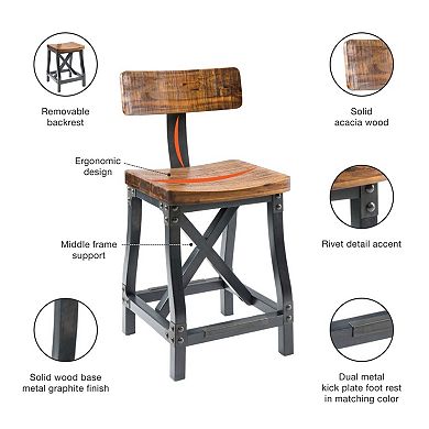 INK+IVY Lancaster Counter Stool