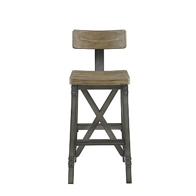 INK+IVY Lancaster Farmhouse Swivel Bar Stool