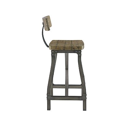 INK+IVY Lancaster Farmhouse Swivel Bar Stool