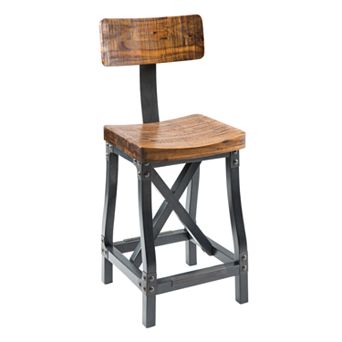 INK+IVY Lancaster Farmhouse Swivel Bar Stool