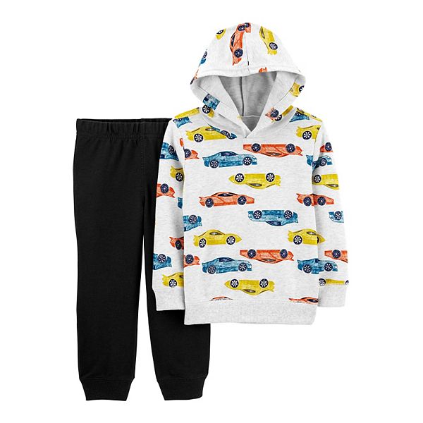 Toddler Boy Carter's 2-Piece Racecar Hoodie & Jogger Set