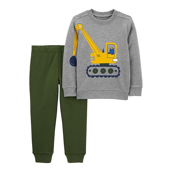 Toddler Boy Carter's 2Piece Construction Top & Pant Set
