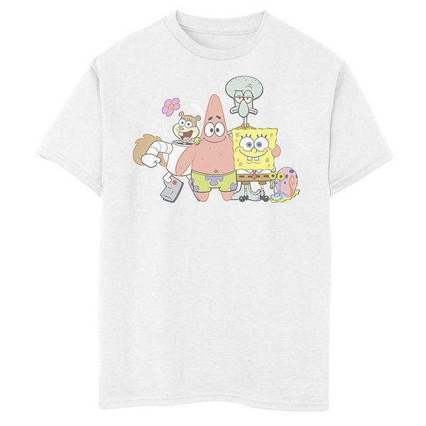 Boys 8-20 SpongeBob SquarePants Happy Group Shot Graphic Tee