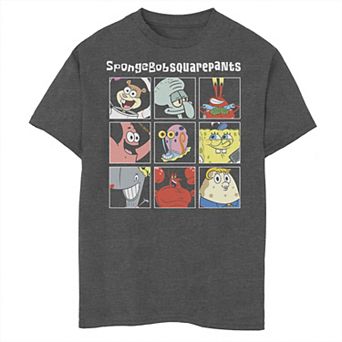 Boys 8-20 SpongeBob SquarePants Group Shot Character Box Up Graphic Tee