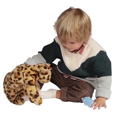 Manhattan Toy Loki Leopard Stuffed Animal Cat with Magnetic Mouse Toy