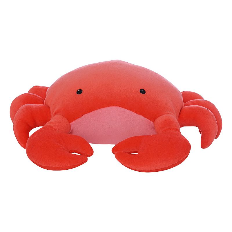 Manhattan Toy Crabby Abby Velveteen Sea Life Toy Crab Stuffed Animal, Multi