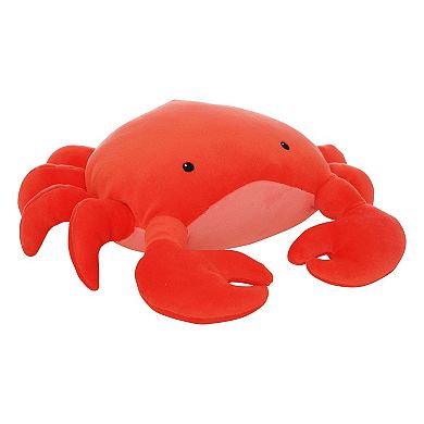 Manhattan Toy Crabby Abby Velveteen Sea Life Toy Crab Stuffed Animal