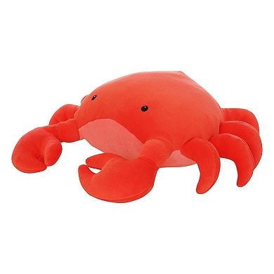 Manhattan Toy Crabby Abby Velveteen Sea Life Toy Crab Stuffed Animal