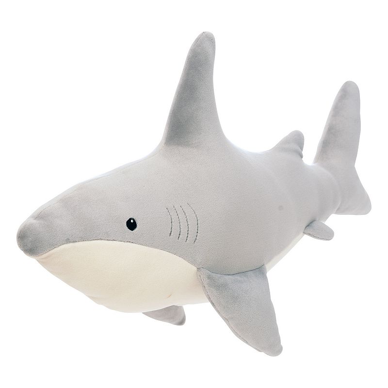 Manhattan Toy Snarky Sharky Velveteen Sea Life Toy Shark Stuffed Animal, Mu