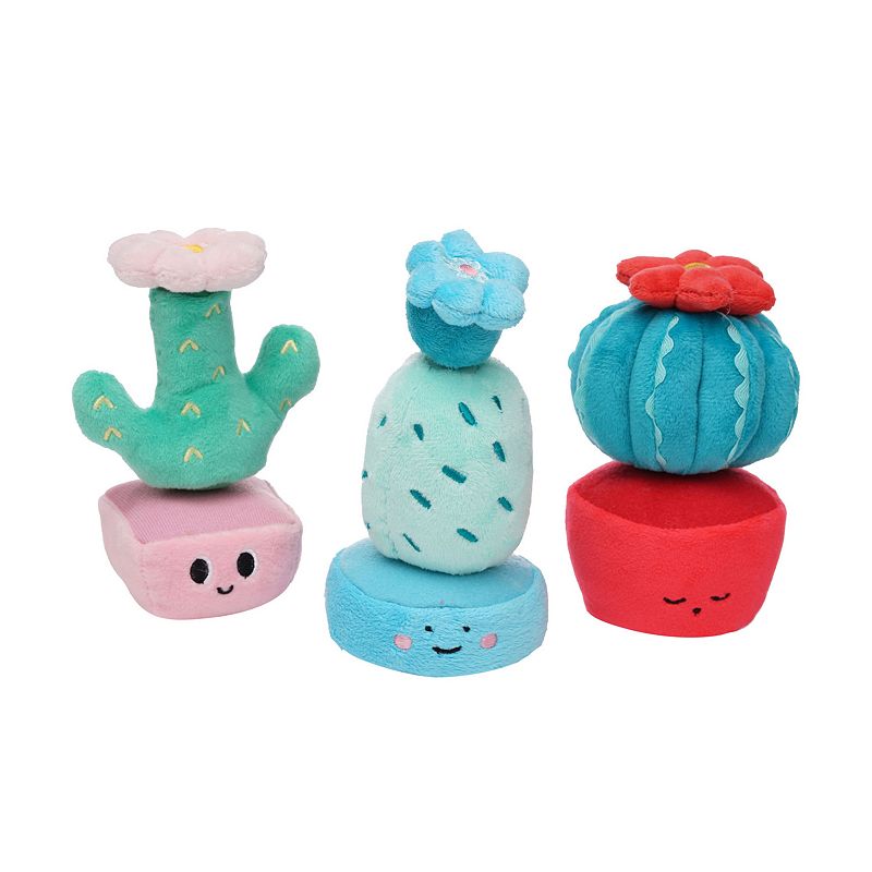 Manhattan Toy Company Cactus Garden Plush Stacking Toy Play Set, 3 Piece