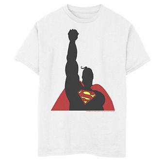 Boys 8-20 DC Fandome Superman In Flight Silhouette Graphic Tee