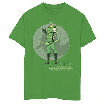 Boys 8-20 DC Comics Green Arrow Target Background Graphic Tee