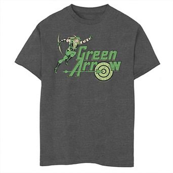 Boys 6-20 DC Comics Green Arrow Action Pose Logo Graphic Tee