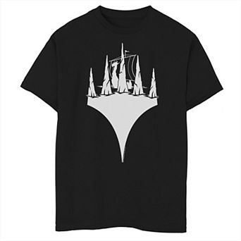 Boys 8-20 Magic The Gathering Planeswalker Viking Ship Silhouette Graphic Tee