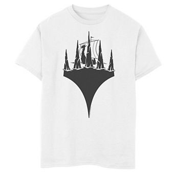 Boys 6-20 Magic The Gathering Planeswalker Viking Ship Silhouette Graphic Tee