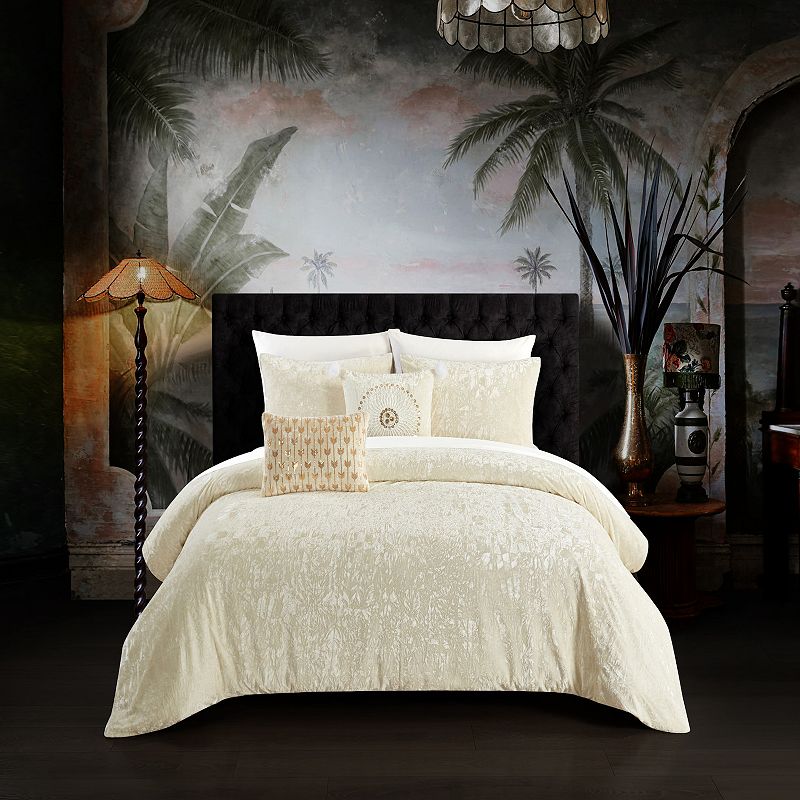 61296472 Chic Home Alianna 9-Piece Comforter Set with Shams sku 61296472