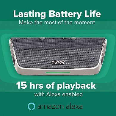 Cleer Stage Water-Resistant Smart Bluetooth Speaker with Amazon Alexa