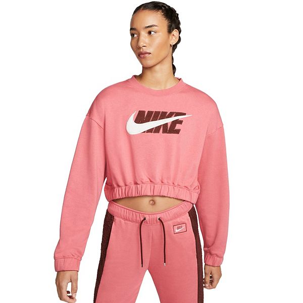 Women s Nike Sportswear Icon Clash Oversized Fleece Crewneck