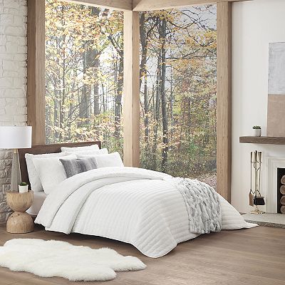 Koolaburra by UGG Starling Faux Fur Quilt set with Shams