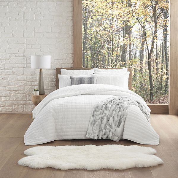 Koolaburra by UGG Starling Faux Fur Quilt set with Shams