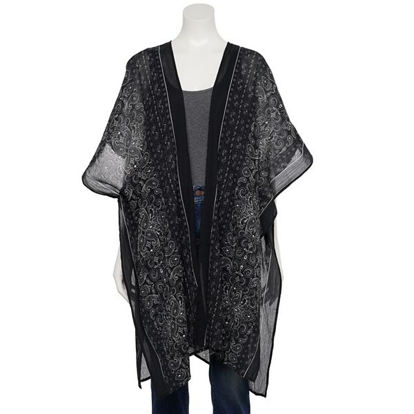 Women's Sonoma Goods For Life® Sheer Medallion Kimono