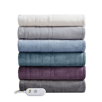 Serta Plush Heated Throw