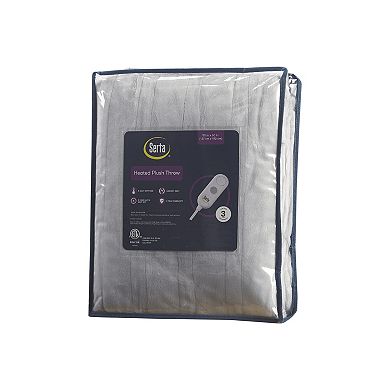 Serta Plush Heated Throw