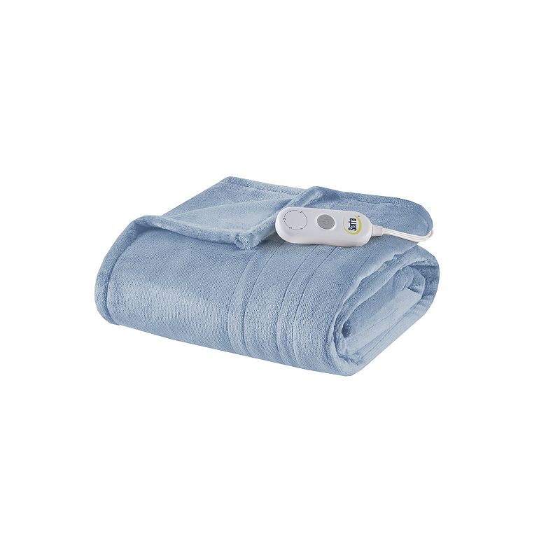 17685279 Serta Plush Electric Heated Throw Blanket, Light B sku 17685279