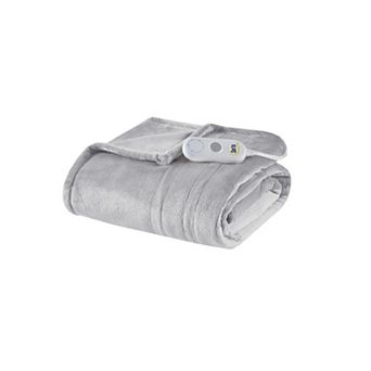Serta® Plush Electric Heated Throw Blanket