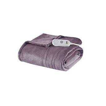Serta® Plush Electric Heated Throw Blanket