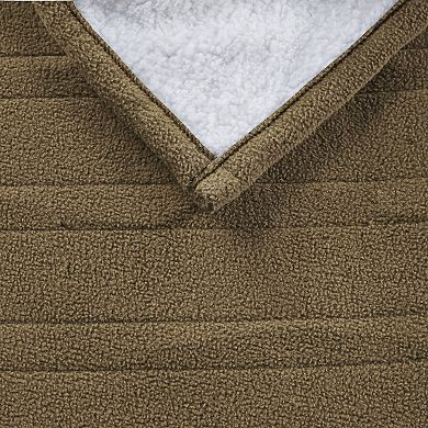 Serta Fleece to Sherpa Heated Throw