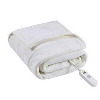 Serta® Fleece to Sherpa Electric Heated Throw Blanket