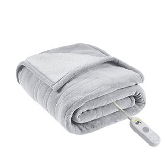 Serta® Fleece to Sherpa Electric Heated Throw Blanket