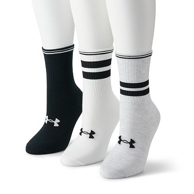 Women s Under Armour 3 Pack Essential Crew Socks