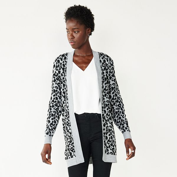 Kohls leopard outlet sweater