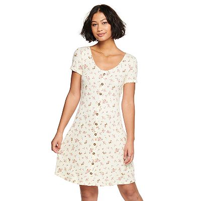 Juniors' SO Waffle Knit Skater Dress