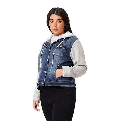 Juniors' Plus Size WallFlower 2fer Dreamer Jacket