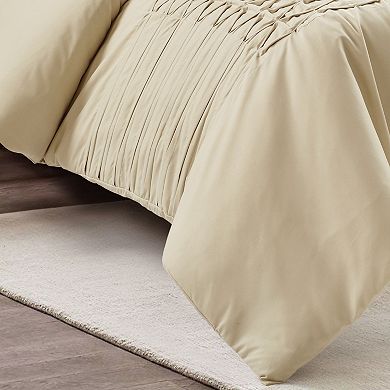 Lush Decor Arora Pleat Comforter Set with Shams