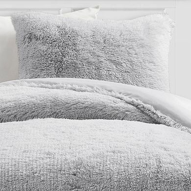 Lush Decor Emma Faux Fur Comforter Set with Shams