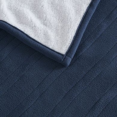 Serta® Fleece to Sherpa Heated Electric Supersoft Blanket