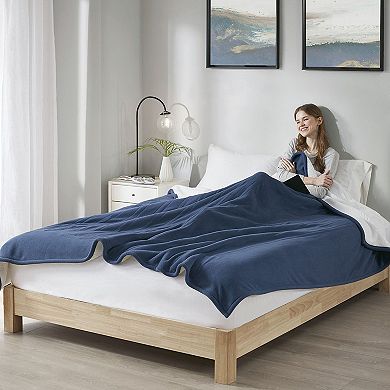 Serta® Fleece to Sherpa Heated Electric Supersoft Blanket