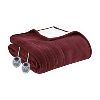 Serta® Fleece to Sherpa Heated Electric Supersoft Bed Blanket