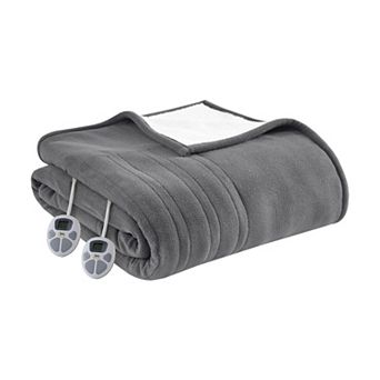 Serta® Fleece to Sherpa Heated Electric Supersoft Bed Blanket