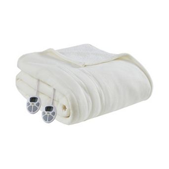 Serta® Fleece to Sherpa Heated Electric Supersoft Bed Blanket