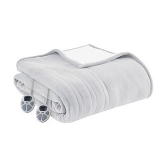 Serta® Fleece to Sherpa Heated Electric Supersoft Bed Blanket