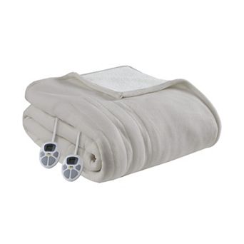 Serta® Fleece to Sherpa Heated Electric Supersoft Bed Blanket
