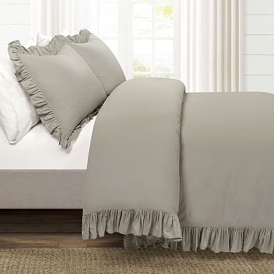 Lush Decor Reyna Cotton Duvet Cover Set with Shams