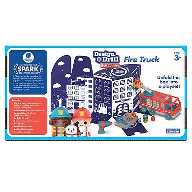 Educational Insights Design & Drill Bolt Buddies Fire Truck Toy
